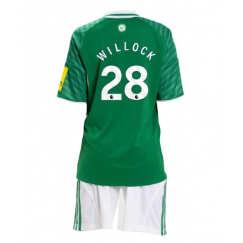 Billige Fotballdrakt Newcastle United Joe Willock #28 Replika Bortedraktsett Barn 2025-26 Kortermet (med bukser)